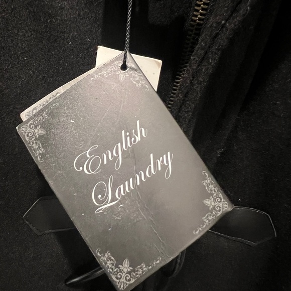 English Laundry by Christopher Wicks Blaque Label  XL men's Black coat  NEW - Picture 8 of 9